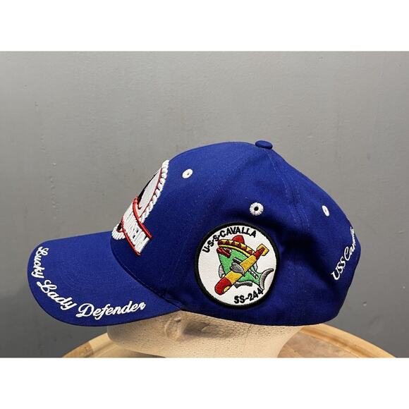Galveston Naval Museum / Lucky Lady Defender Blue Cap Hat Embroidered Adjustable - Picture 5 of 7